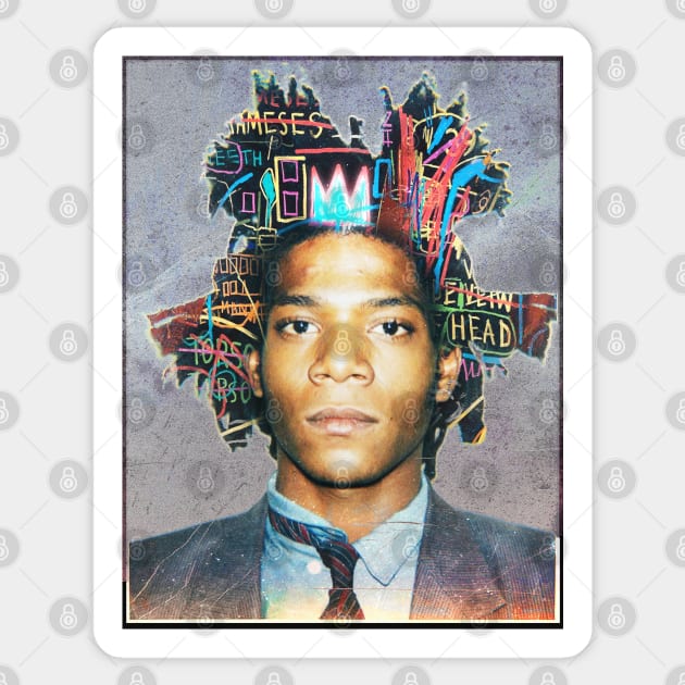 Basquiat Collage Sticker by Allissweell